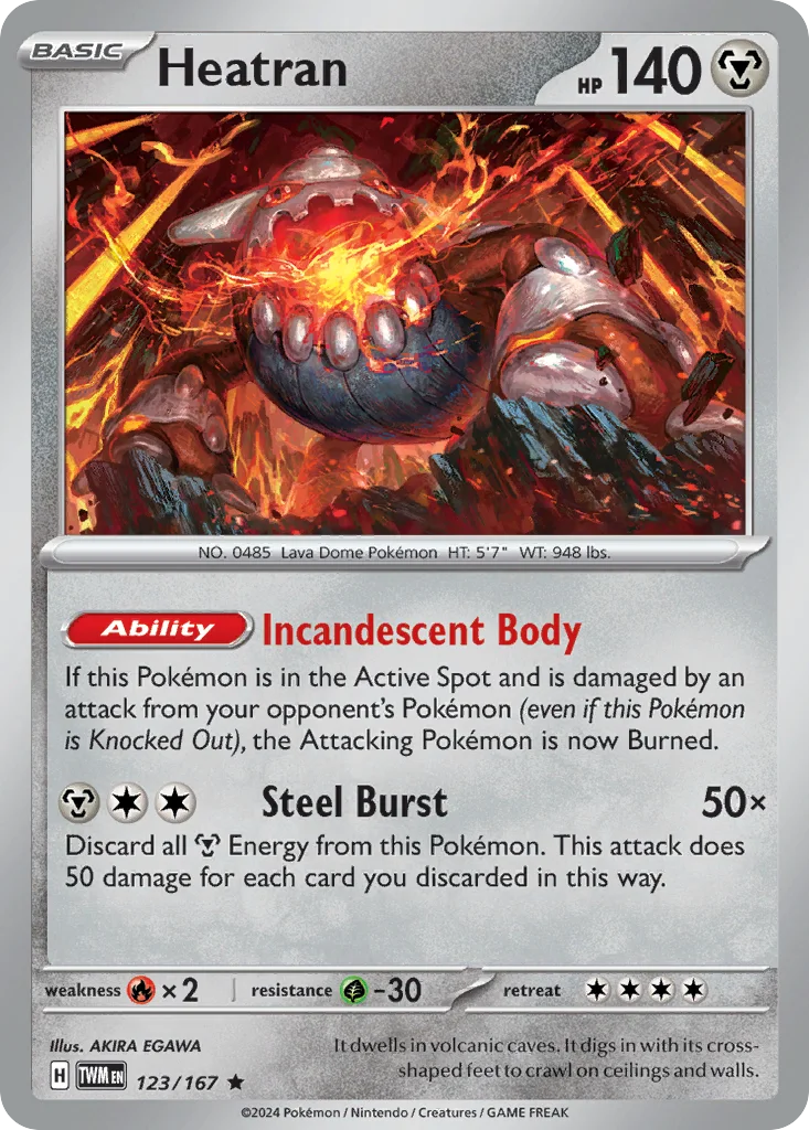 Heatran 123/167 SV06: Twilight Masquerade (Holo)