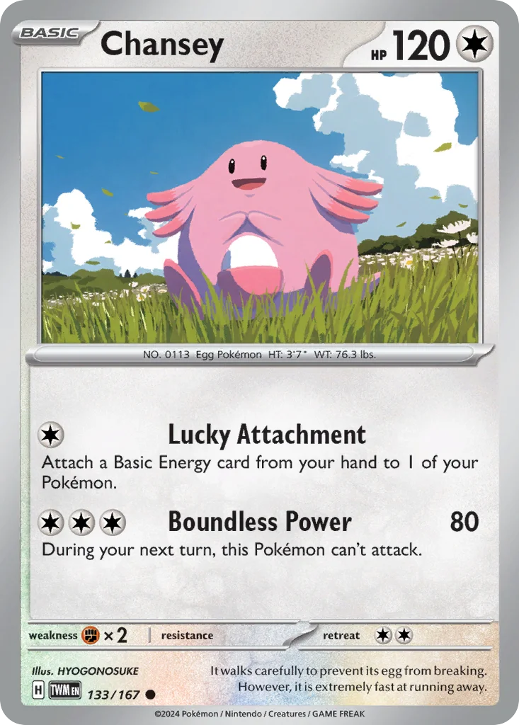Chansey 133/167 SV06: Twilight Masquerade (Normal)