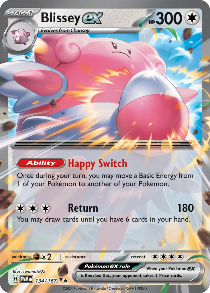 Blissey ex 134/167 Twilight Masquerade (Holo)