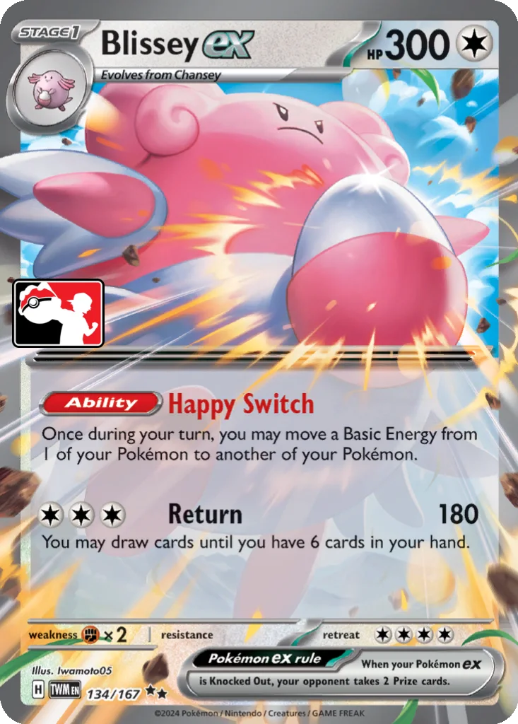 Blissey ex 134/167 Twilight Masquerade (Play! Pokémon)
