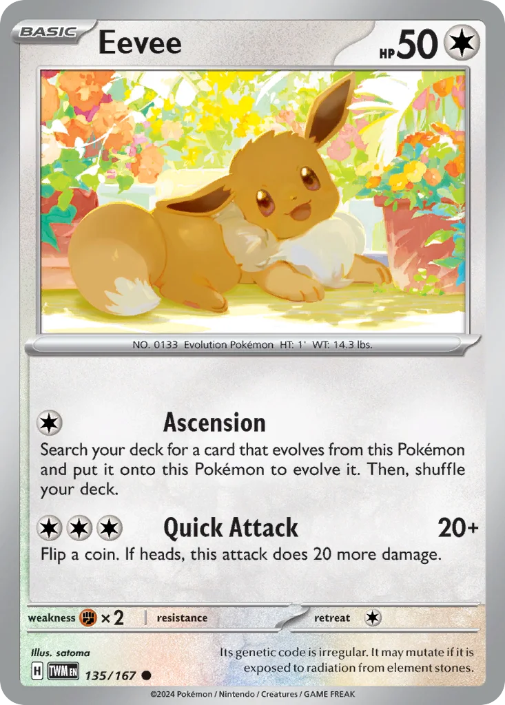 Eevee 135/167 Twilight Masquerade (Normal)