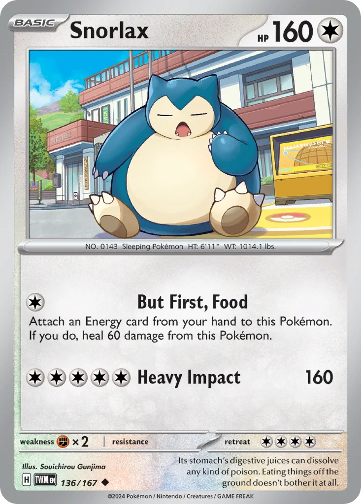 Snorlax 136/167 Twilight Masquerade (Normal)