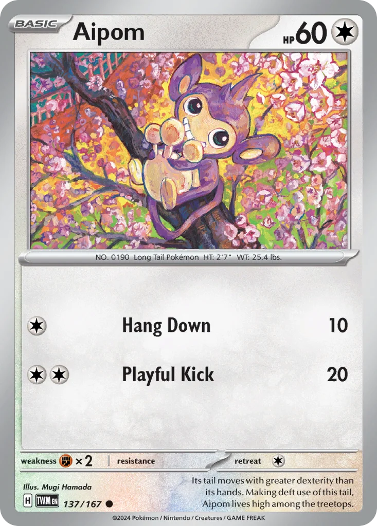 Aipom 137/167 Twilight Masquerade (Normal)