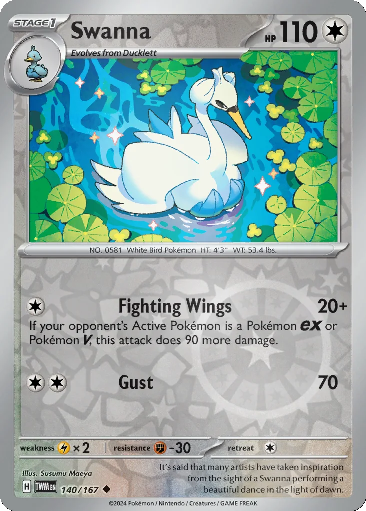 Swanna 140/167 Twilight Masquerade (Reverse holo)