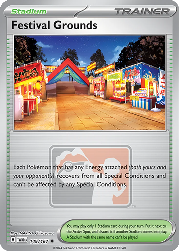 Festival Grounds 149/167 Twilight Masquerade (Play! Pokémon (Mirror Holo))