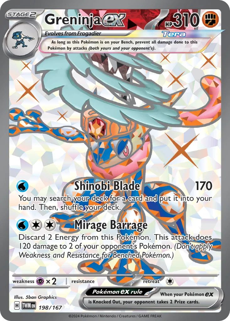 Greninja ex 198/167 Twilight Masquerade (Holo)