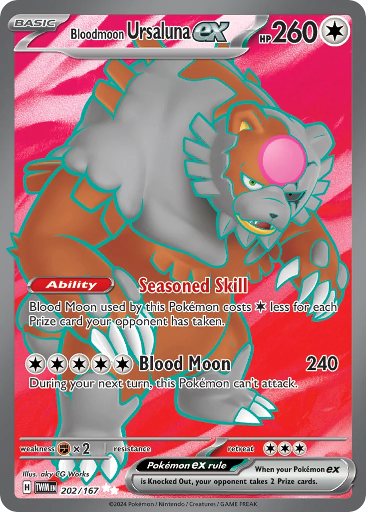 Bloodmoon Ursaluna ex 202/167 Twilight Masquerade (Holo)