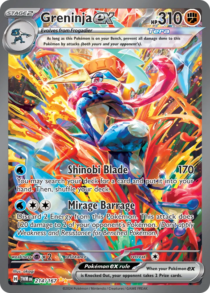 Greninja ex 214/167 Twilight Masquerade (Holo)