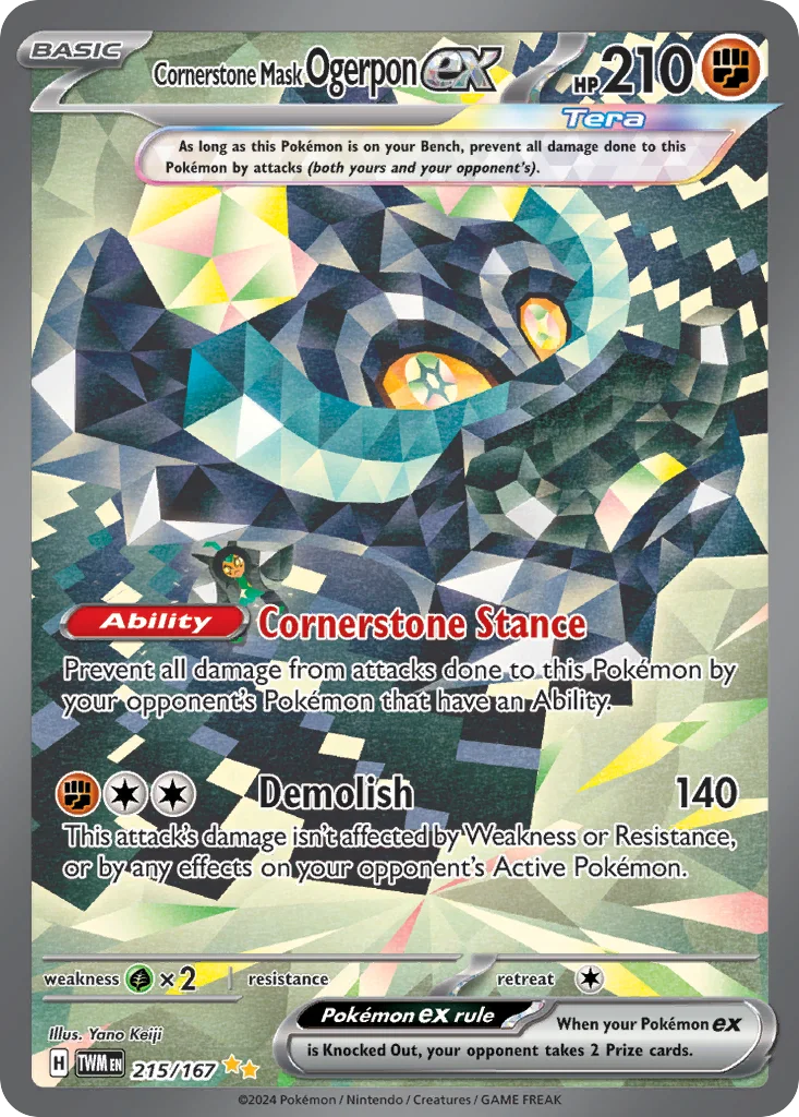 Cornerstone Mask Ogerpon ex 215/167 Twilight Masquerade (Holo)