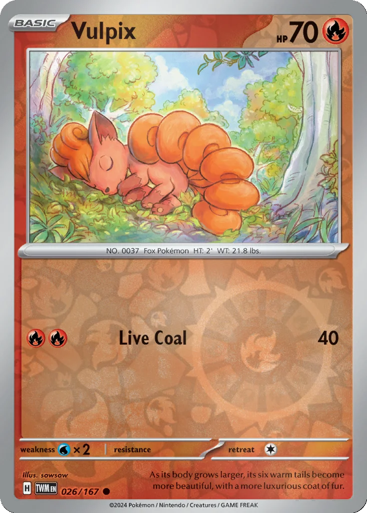 Vulpix 026/167 Twilight Masquerade (Reverse holo)