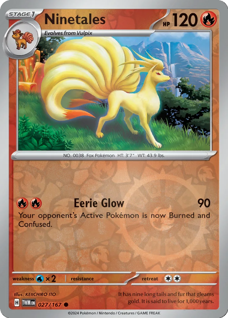 Ninetales 027/167 Twilight Masquerade (Reverse holo)