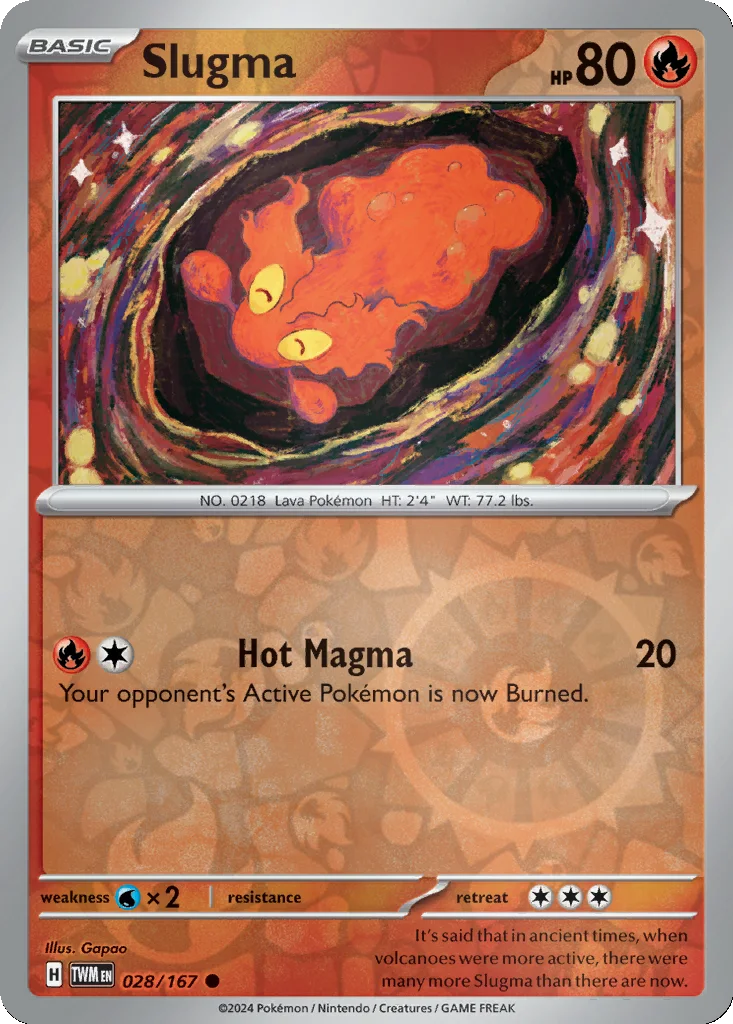 Slugma 028/167 Twilight Masquerade (Reverse holo)
