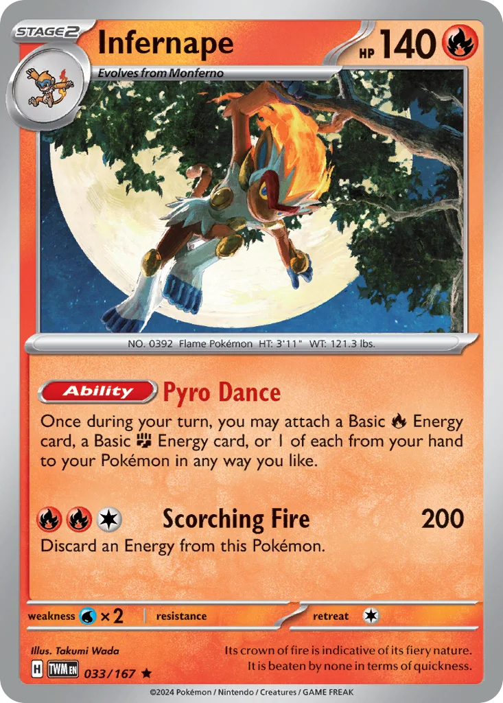 Infernape 033/167 Twilight Masquerade (Build & Battle Deck)