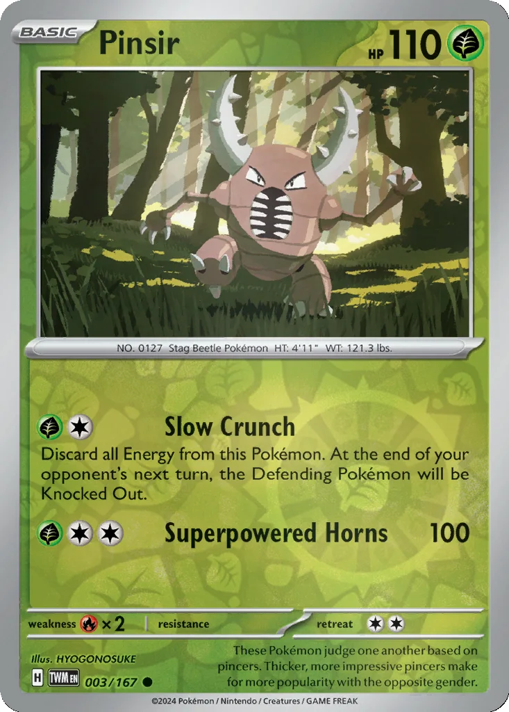 Pinsir 003/167 Twilight Masquerade (Reverse holo)