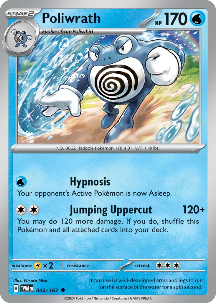 Poliwrath 043/167 Twilight Masquerade (Normal)