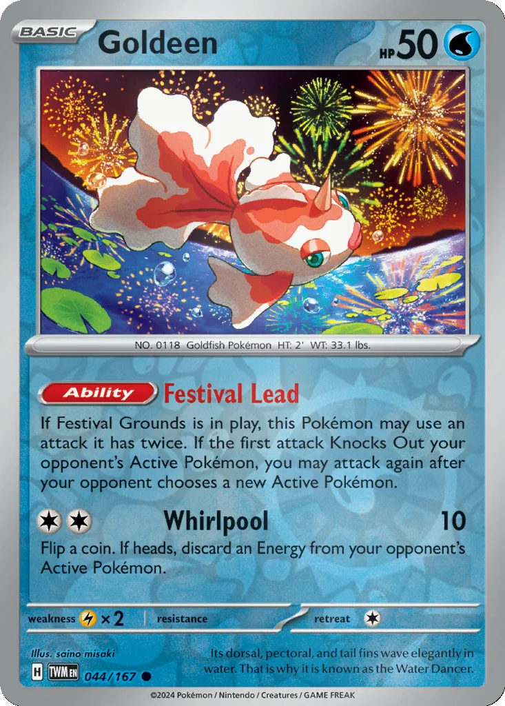Goldeen 044/167 Twilight Masquerade (Reverse holo)