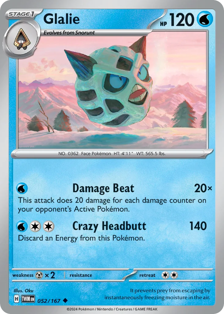 Glalie 052/167 Twilight Masquerade (Normal)