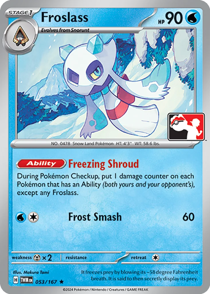 Froslass 053/167 Twilight Masquerade (Play! Pokémon)