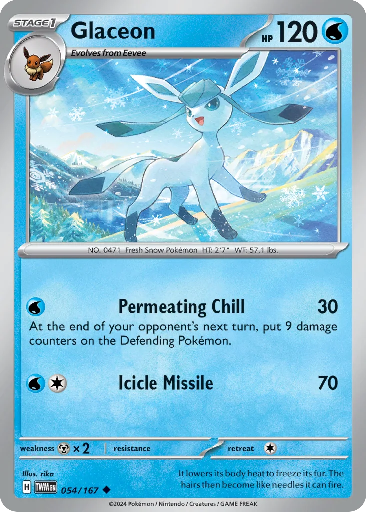 Glaceon 054/167 Twilight Masquerade (Normal)