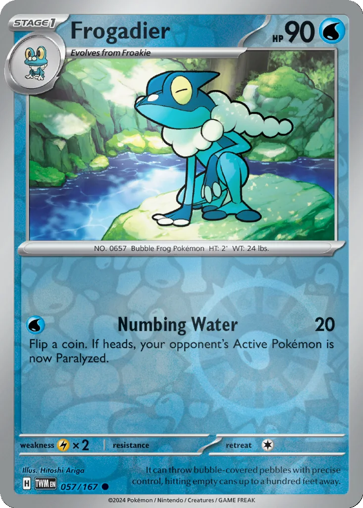Frogadier 057/167 Twilight Masquerade (Reverse holo)