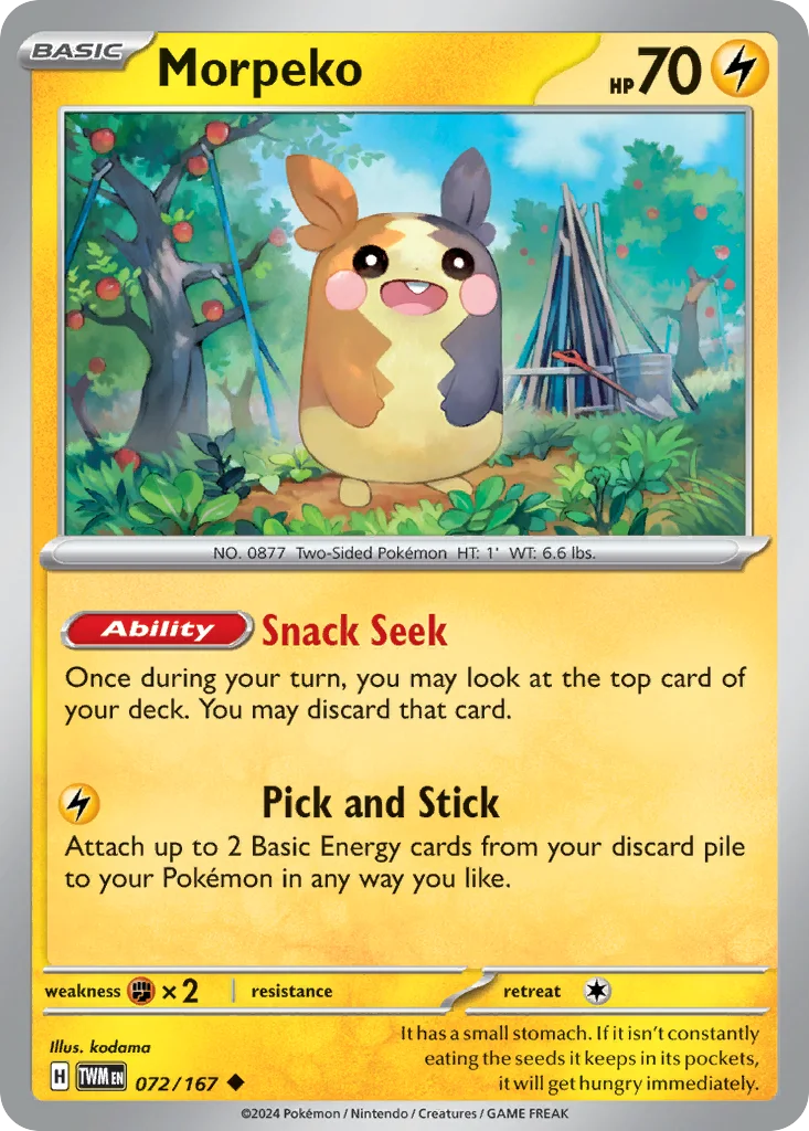 Morpeko 072/167 SV06: Twilight Masquerade (Normal)