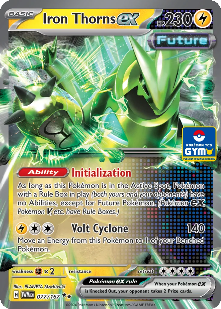 Iron Thorns ex 077/167 Twilight Masquerade (Pokémon TCG Gym)