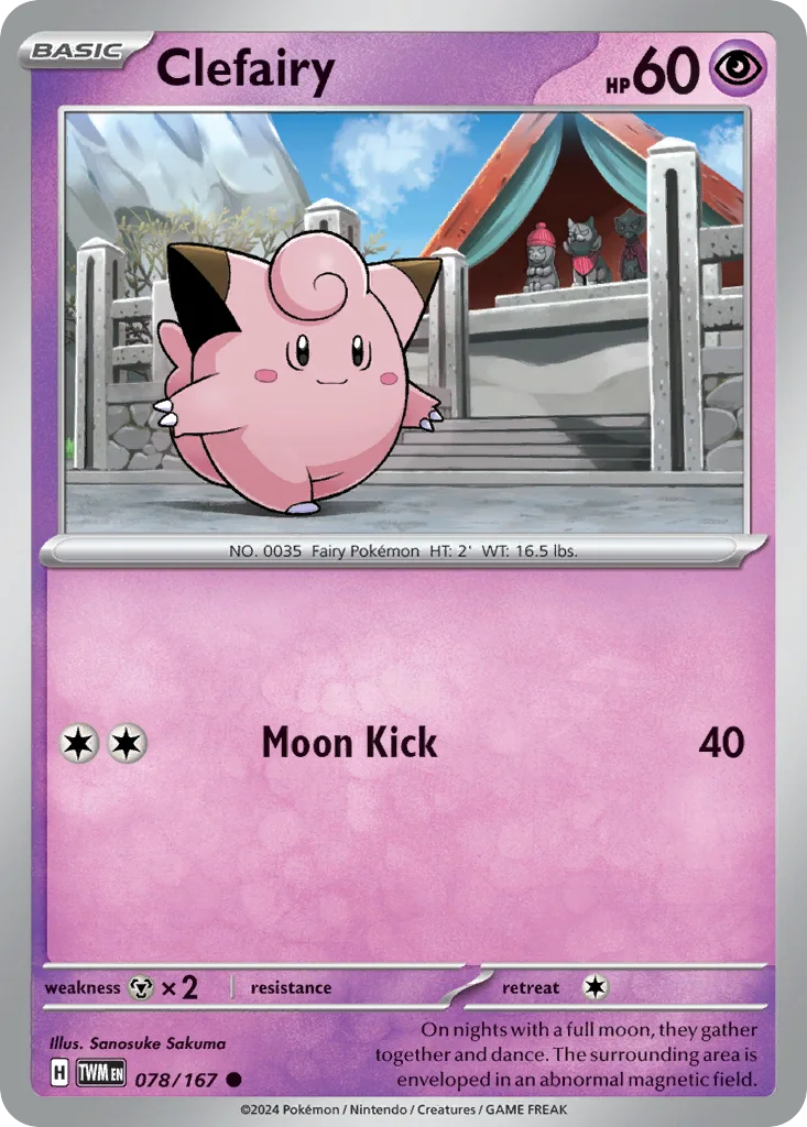 Clefairy 078/167 SV06: Twilight Masquerade (Normal)