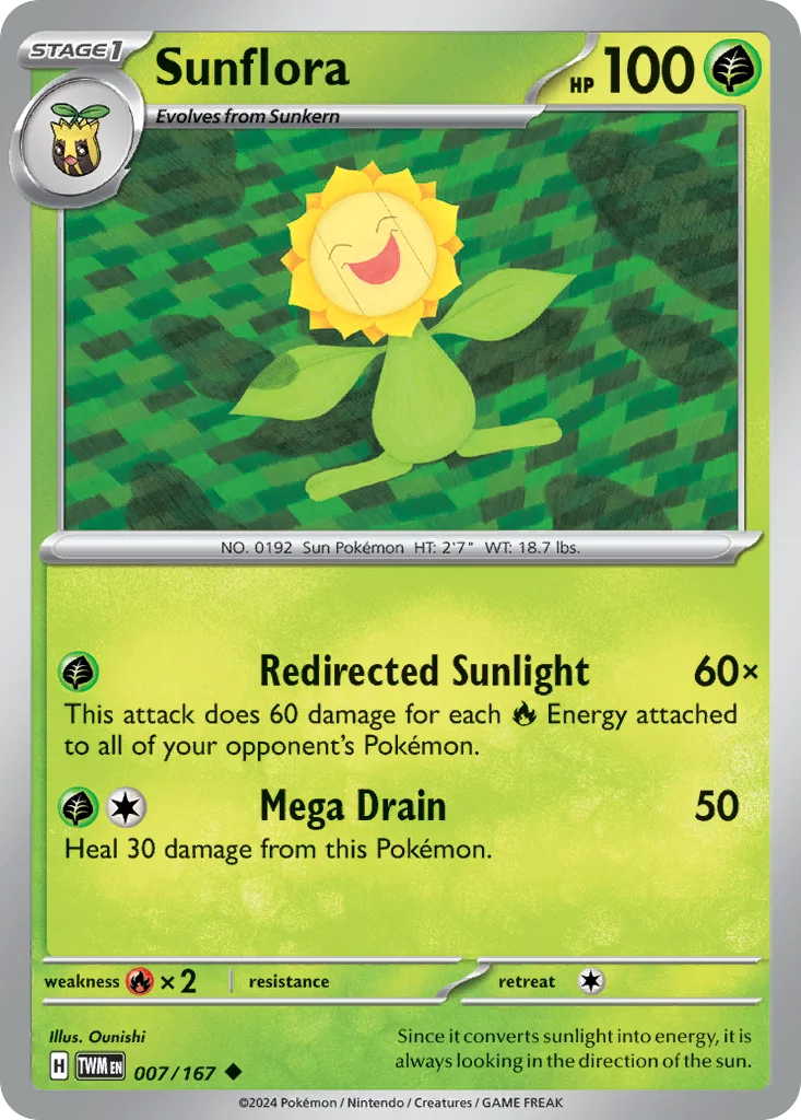 Sunflora 007/167 Twilight Masquerade (Normal)