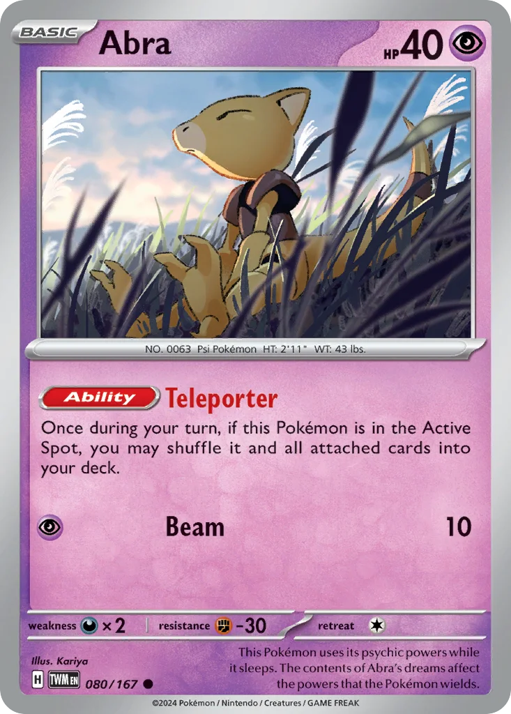 Abra 080/167 Twilight Masquerade (Normal)