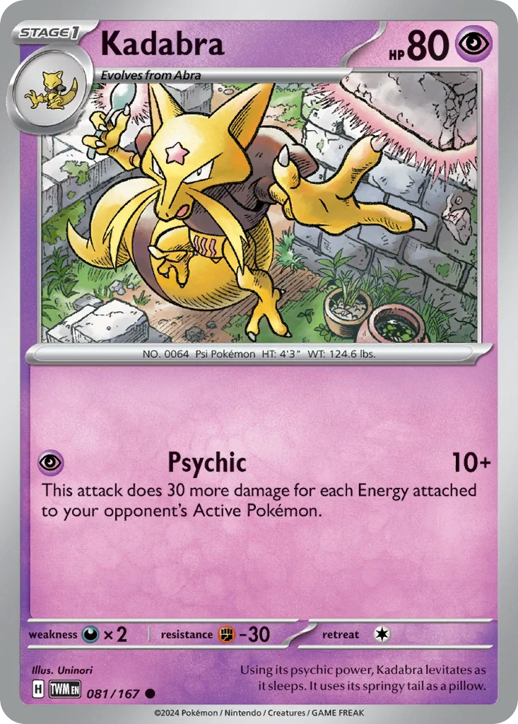 Kadabra 081/167 Twilight Masquerade (Normal)