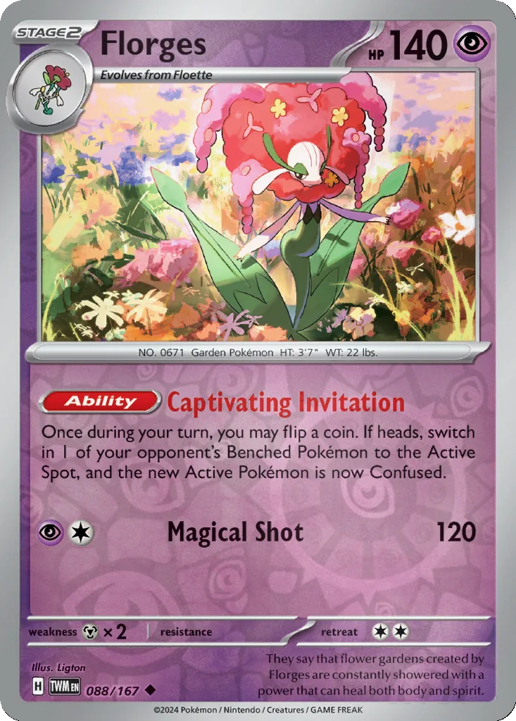 Florges 088/167 Twilight Masquerade (Reverse holo)