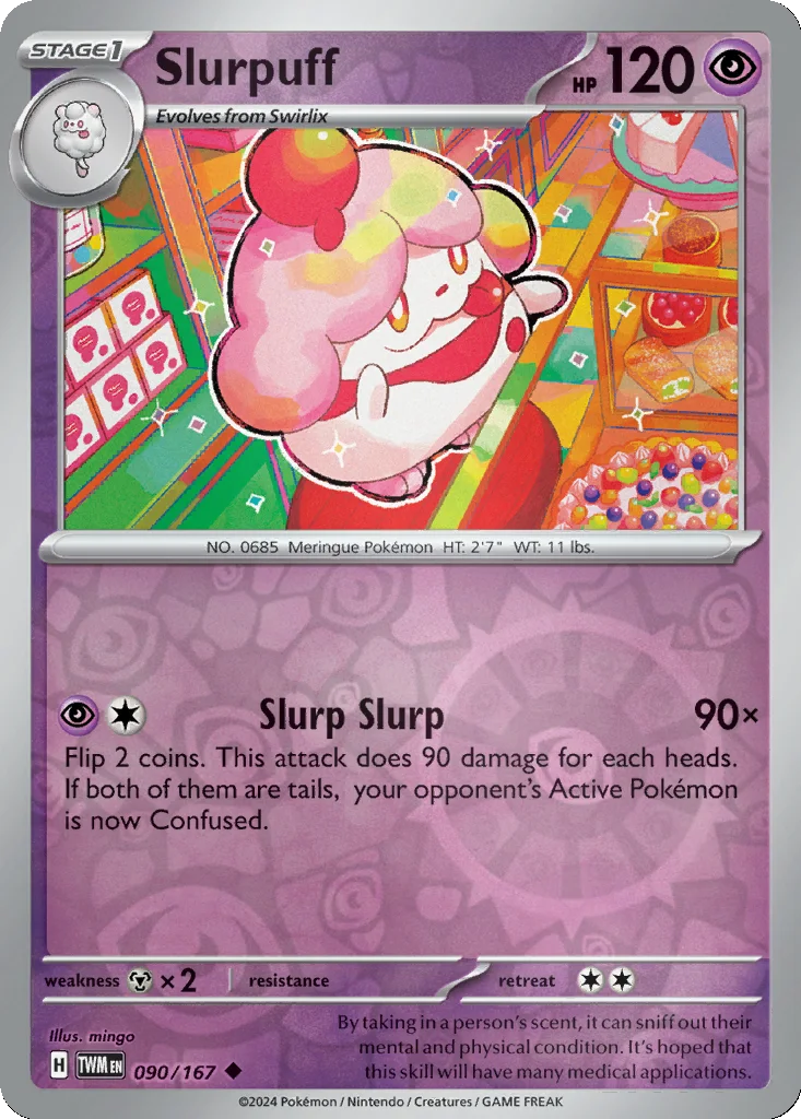 Slurpuff 090/167 Twilight Masquerade (Reverse holo)