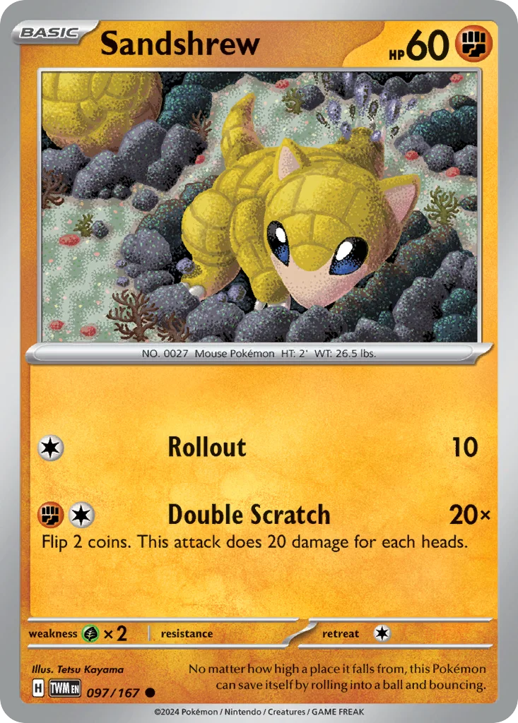 Sandshrew 097/167 SV06: Twilight Masquerade (Normal)
