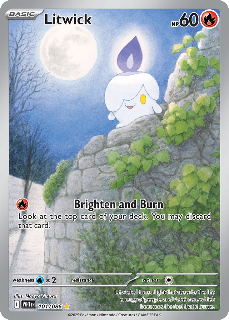Litwick 101/086 White Flare (Holo)