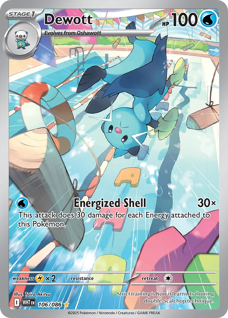 Dewott 106/086 White Flare (Holo)