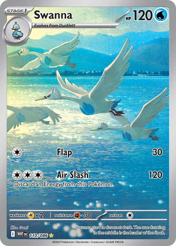 Swanna 110/086 White Flare (Holo)