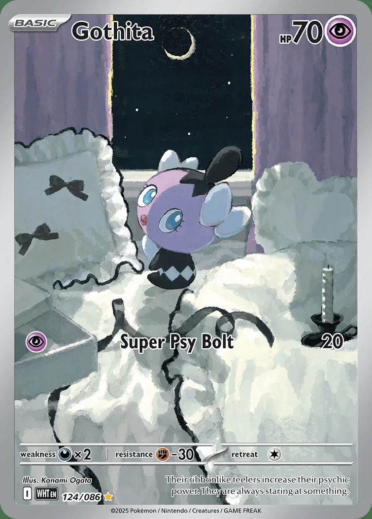Gothita 124/086 White Flare (Holo)