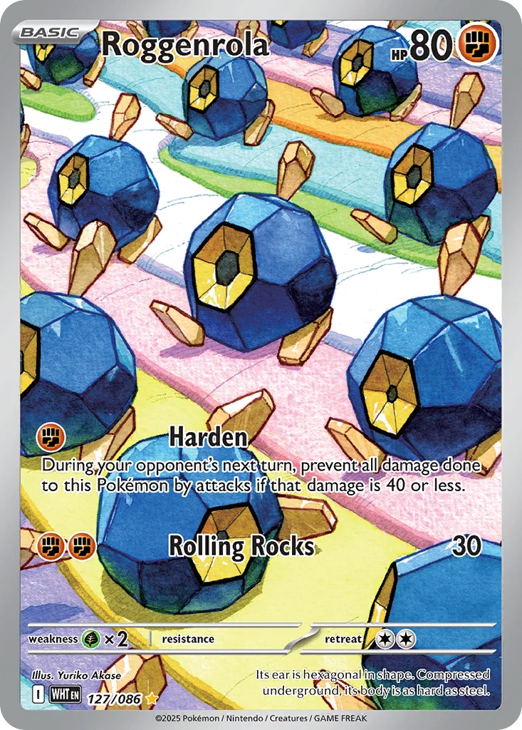 Roggenrola 127/086 White Flare (Holo)