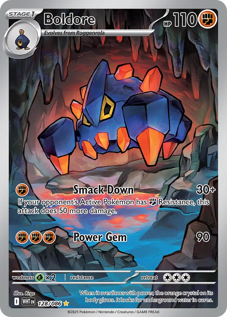 Boldore 128/086 White Flare (Holo)