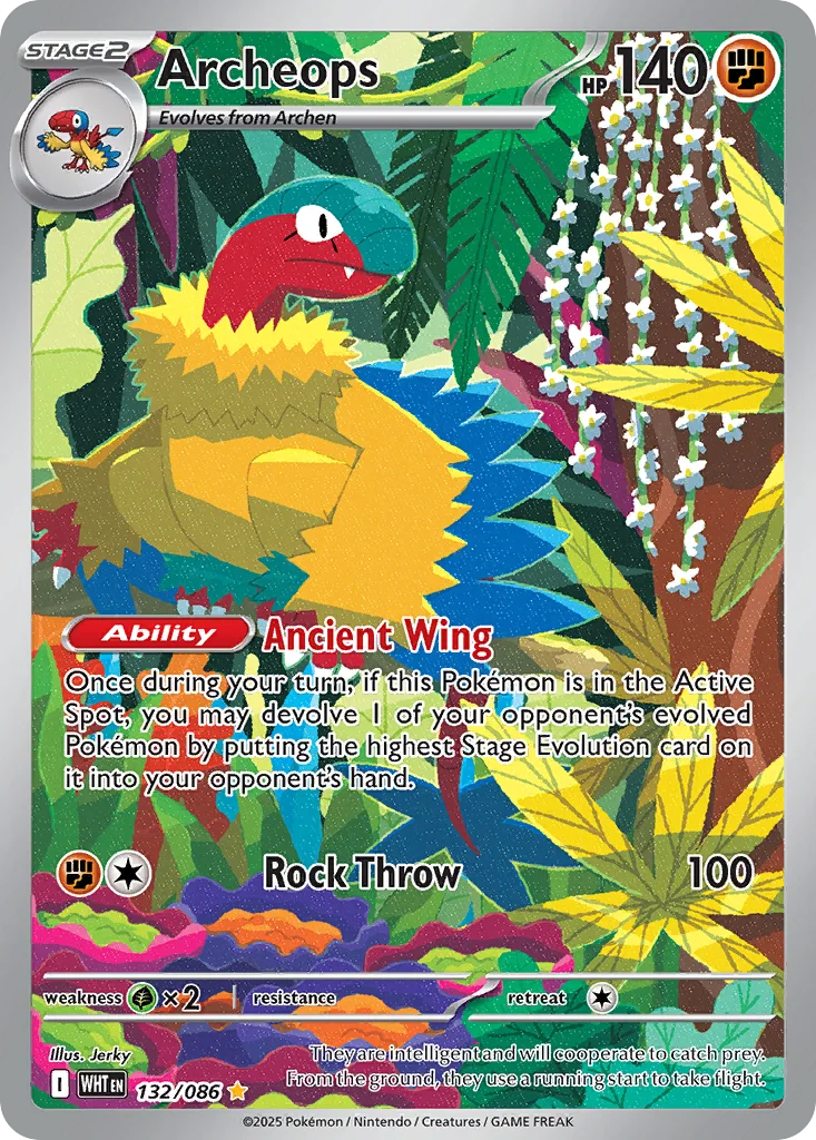 Archeops 132/086 White Flare (Holo)