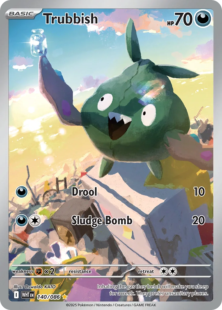 Trubbish 140/086 White Flare (Holo)