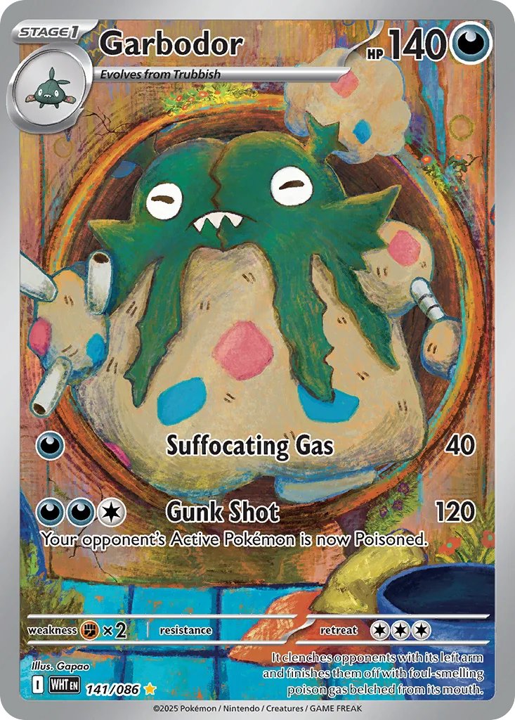 Garbodor 141/086 White Flare (Holo)