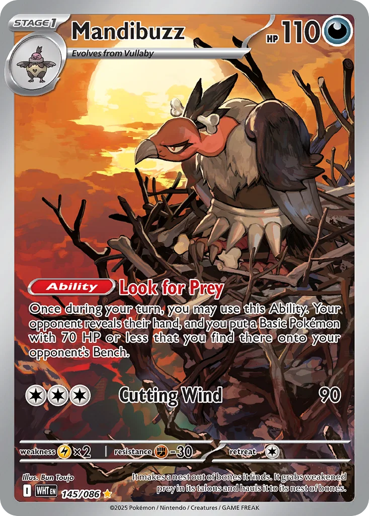 Mandibuzz 145/086 White Flare (Holo)