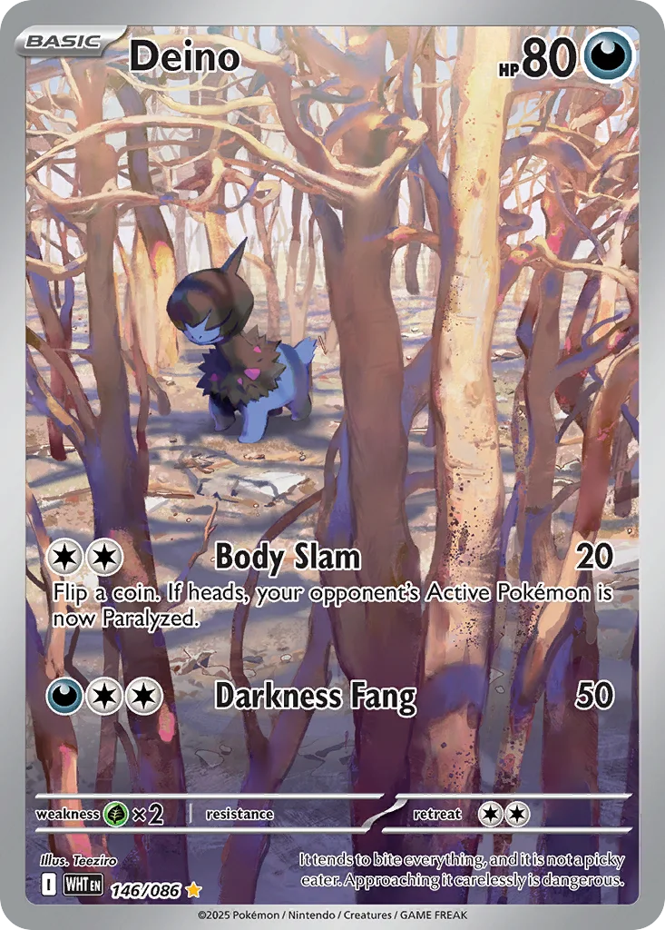 Deino 146/086 White Flare (Holo)