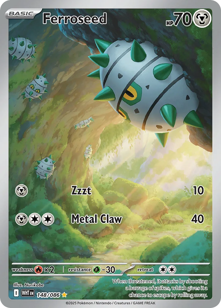 Ferroseed 148/086 White Flare (Holo)