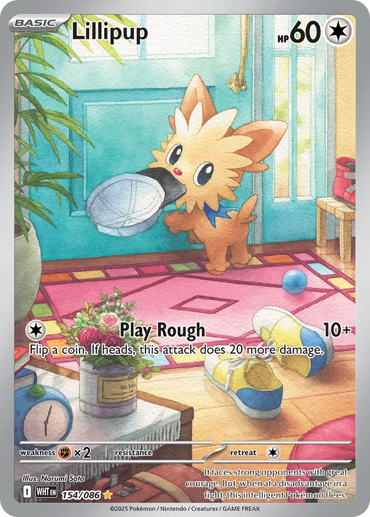Lillipup 154/086 White Flare (Holo)
