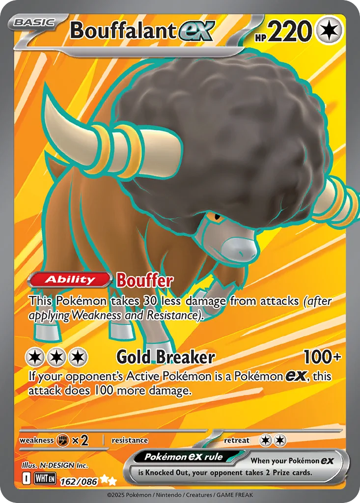 Bouffalant ex 162/086 White Flare (Holo)
