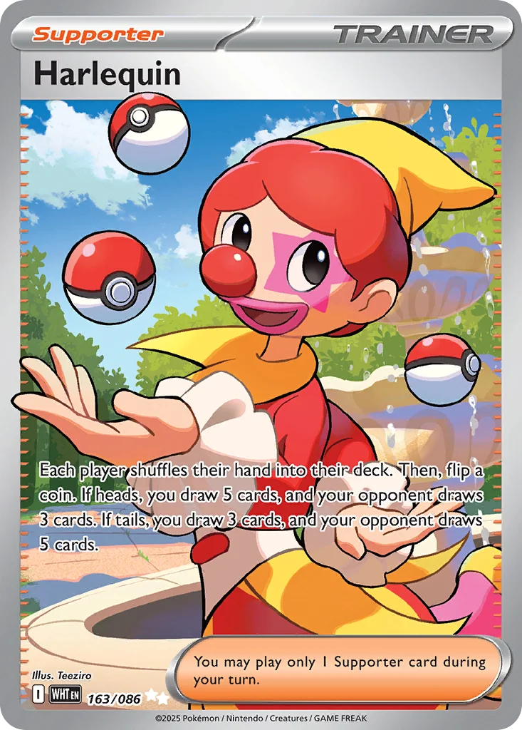 Harlequin 163/086 White Flare (Holo)