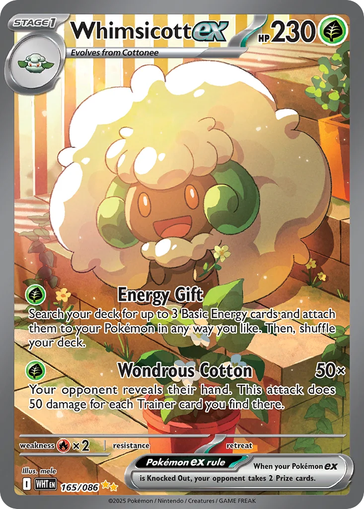 Whimsicott ex 165/086 White Flare (Holo)