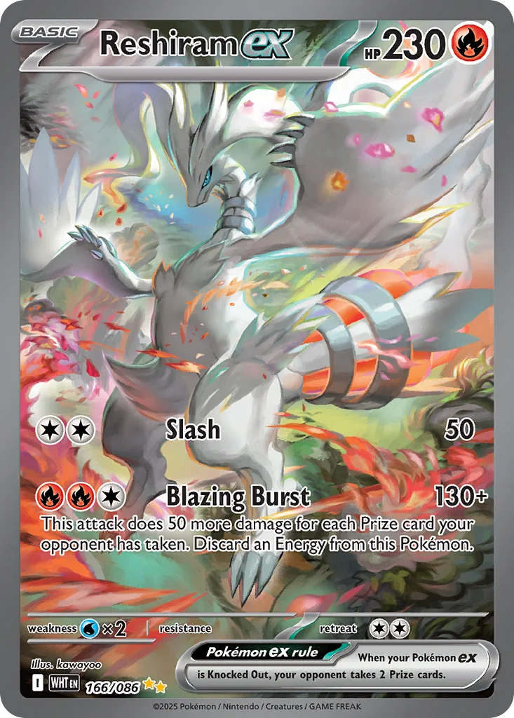 Reshiram ex 166/086 White Flare (Holo)